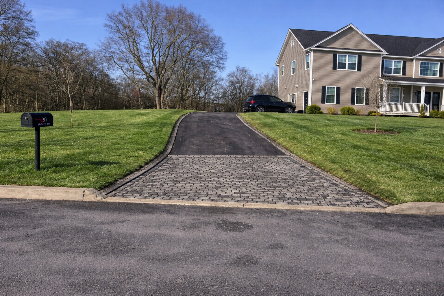 Concrete & Paver Driveway Installation project by Atlixco General Construction in Orange County, NY